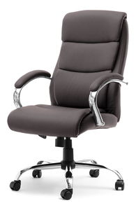 Fotelja Luxus (smeđa + krom)