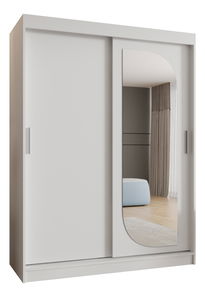 Šatníková skriňa 150 cm Lulu (biela)