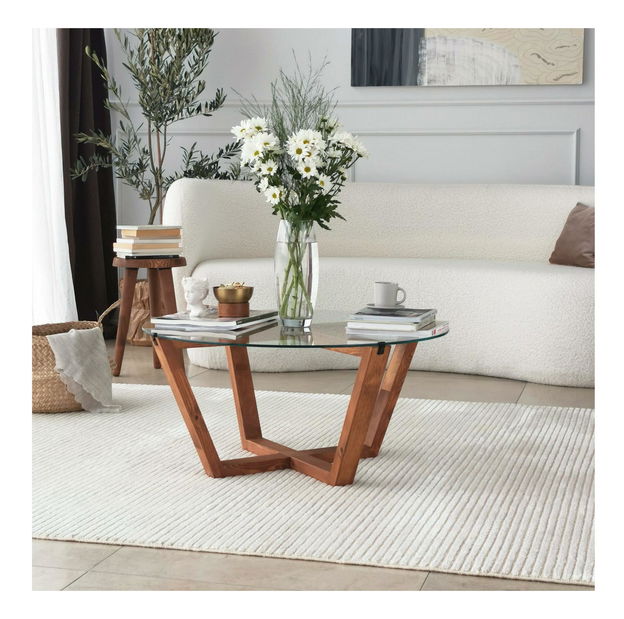 Konferenčný stolík Putilo (drevo prírodné)