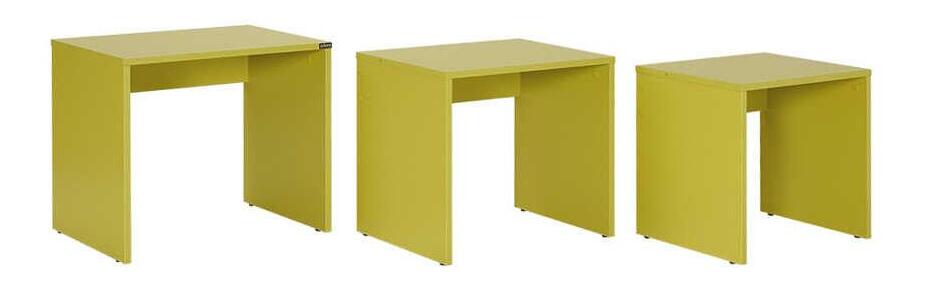 Dohányzóasztal szett (2 db.) Nimelo 3 (zöld)