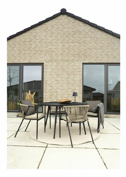 Záhradný stôl Asaselia (čierna)