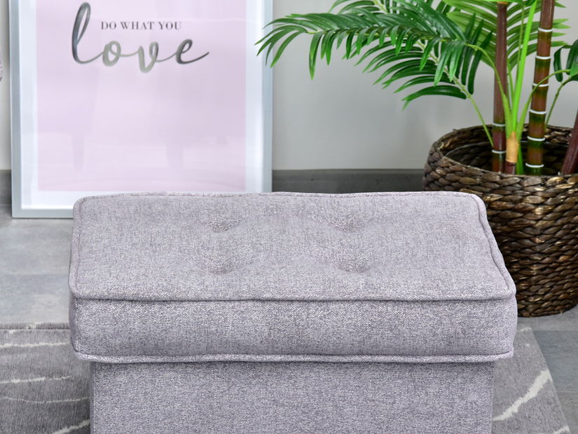 Taburetka Muriera (púdrová ružová + orech)