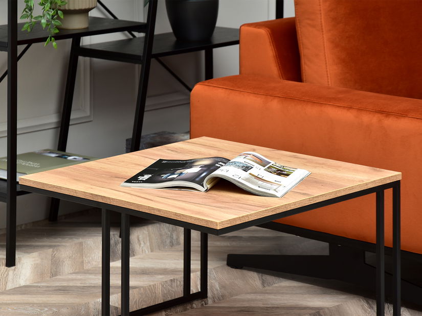 Konferenčný stolík Defraudado (zlatá + čierna)