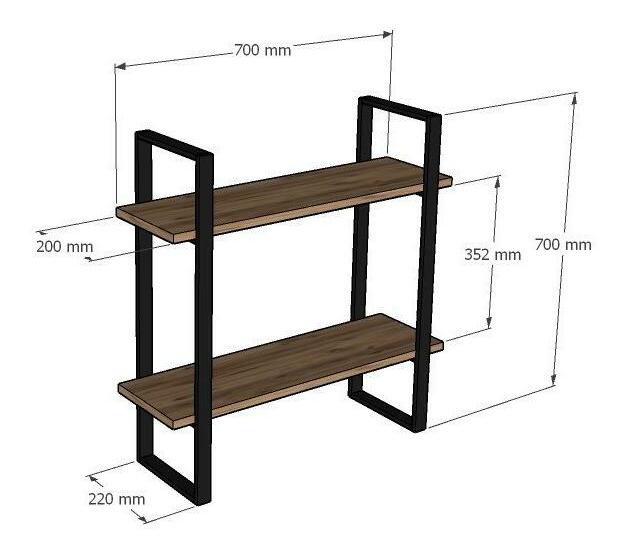 Raft Mivenu (stejar zafir + negru) 
