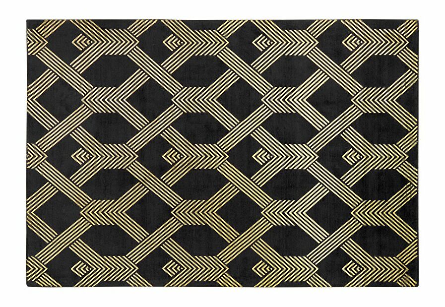 Covor 160x230 cm VESKE (stofă) (negru)