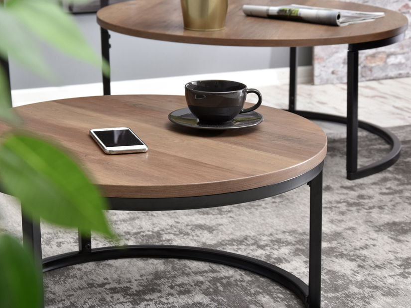 Stolić za kavu Kolja stolić S (orah + crna)