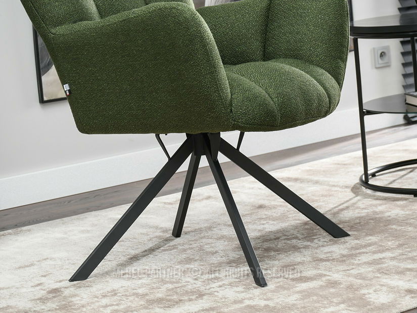 Fotoliu Kikino X (verde + negru)