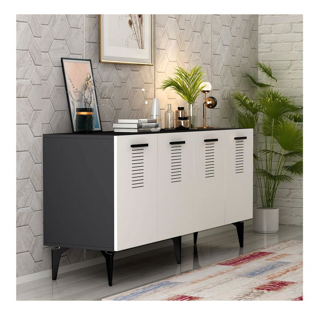 Skrinka Vipapo 5 (antracit + biela) 