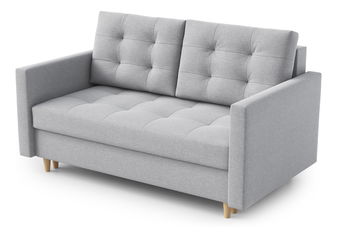 Canapea două locuri Jennifer (gri deschis)