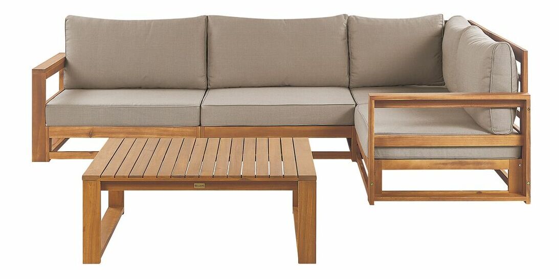 Set mobilier de grădină Timza (lemn salcâm deschis)