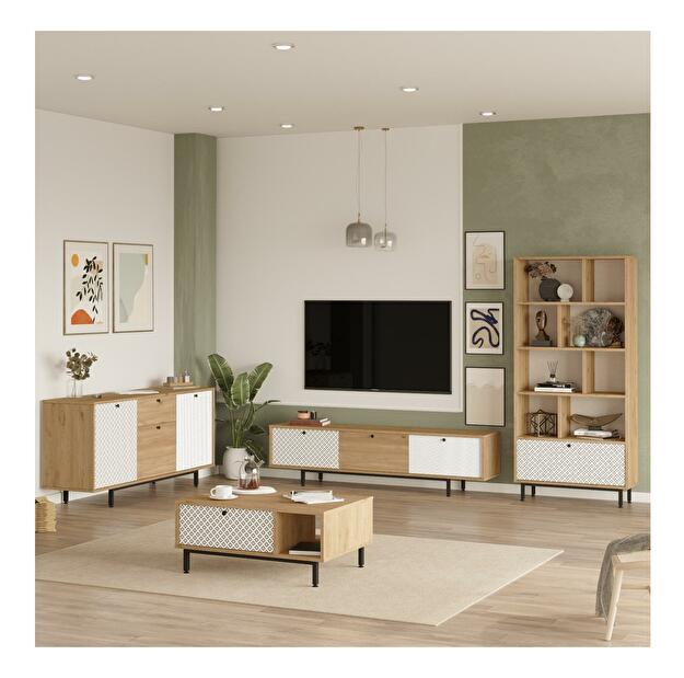 Set mobilier living Carpente (Stejar alb)