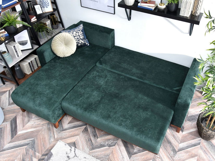 Rohová sedačka Salida (zelená)