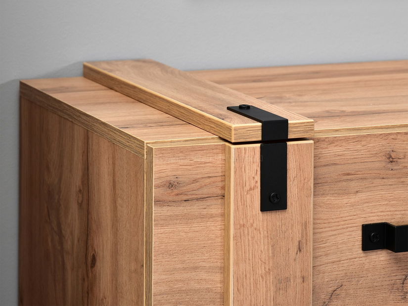 Mobilier living Suspendera SH05 (stejar + negru)