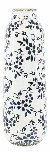 Vază 35 cm Mulza (Alb + Albastru)