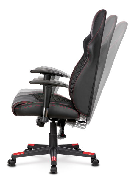 Fotoliu de birou/gaming Yogo-Y316-RED (Negru + roșu)