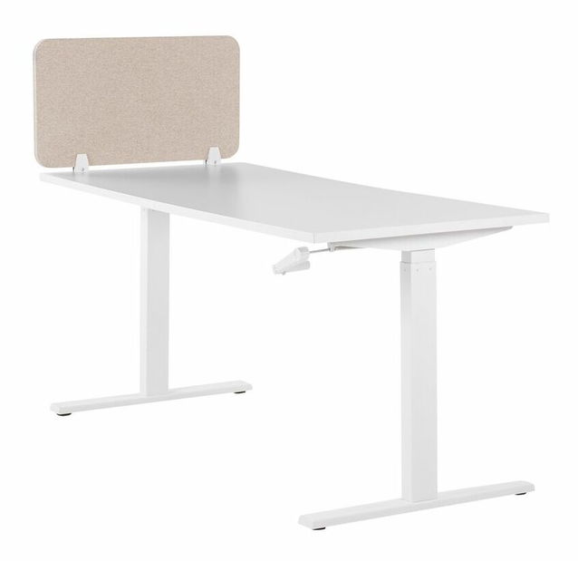 Panou separator birou 80 x 40 cm Walda (bej) 