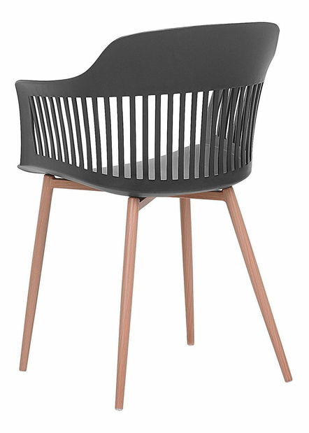 Set 2 ks. jedálenských stoličiek BARCA (čierna)