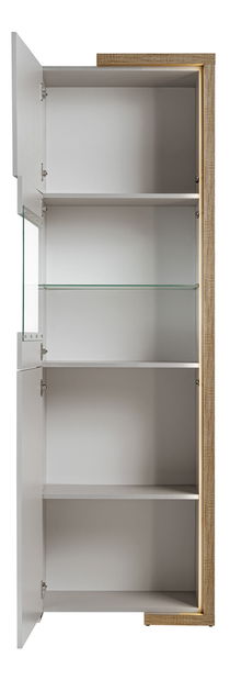 Vitrina Dares V02 (hrast grand prirodni + kašmir)