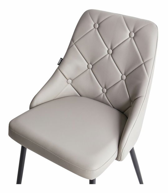 Set 2 buc. scaune pentru sufragerie Valero (gri deschis)