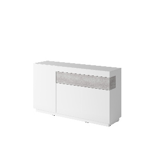 Komoda Stacey Typ 43 (beton + bijela)