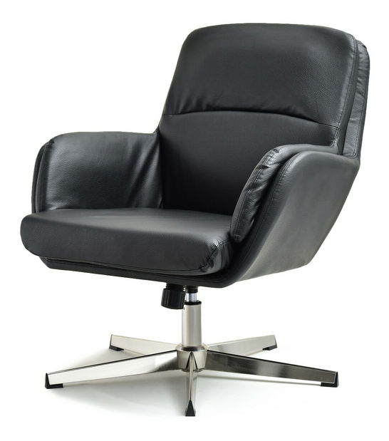 Fotelja Olef (crna + krom)