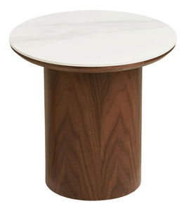 Kéziasztal Nealina 2 (fehér + sötétbarna)