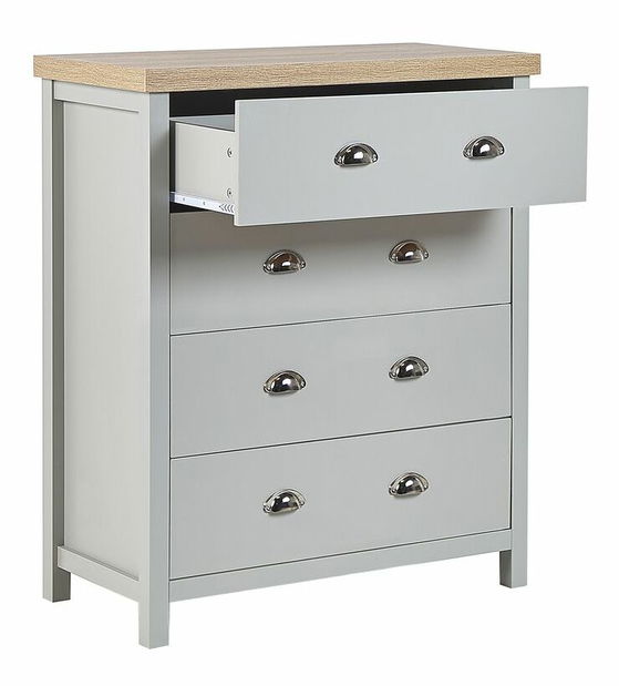 Komód Cillian (világosszürke)