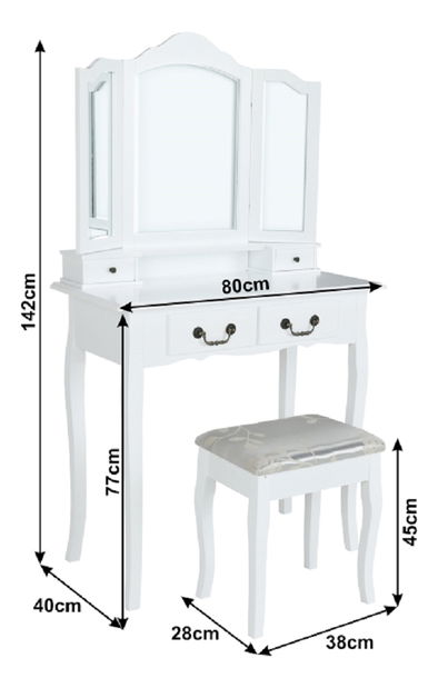 Toaletni stolić Ravana 