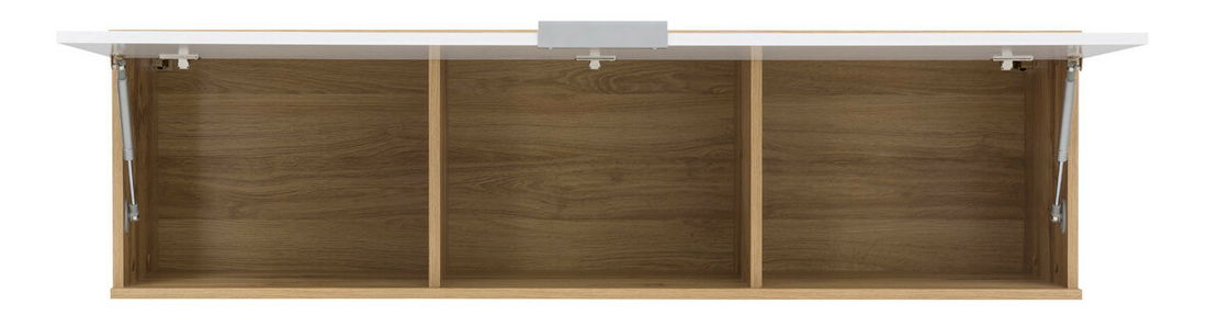 Dulap de perete Zele SFW1K (Stejar votan + Alb lucios