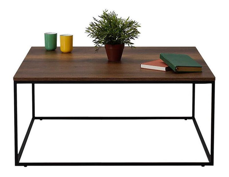 Măsuță cafea Shepolendo 2 (nuc + negru)