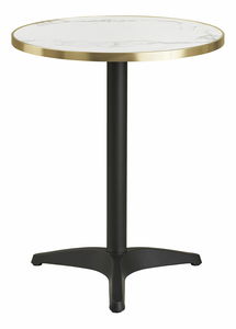 Bistro stôl Bsamira 1 (biela + čierna)