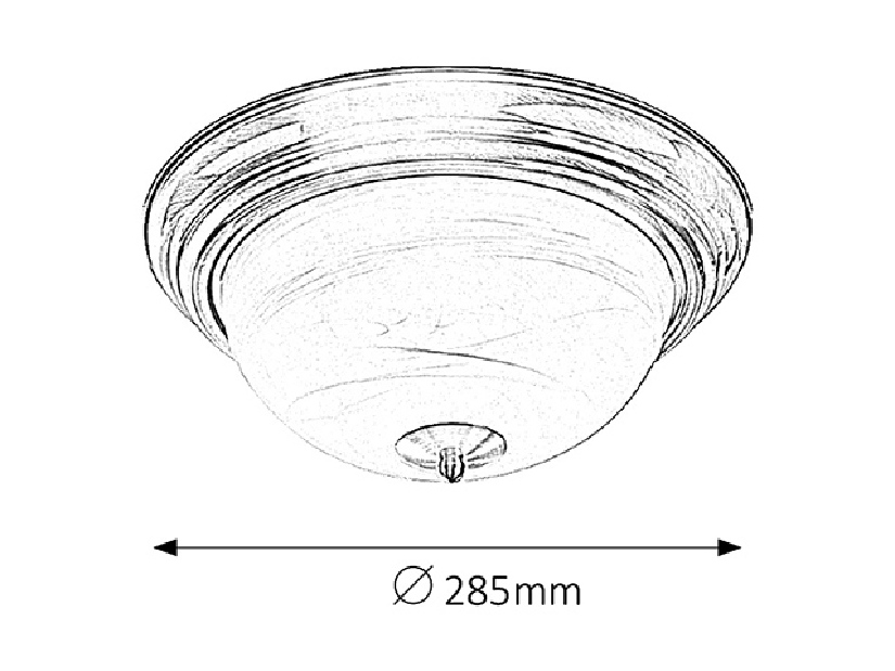 Stropné svietidlo Top 2806 (bronzová + biela)