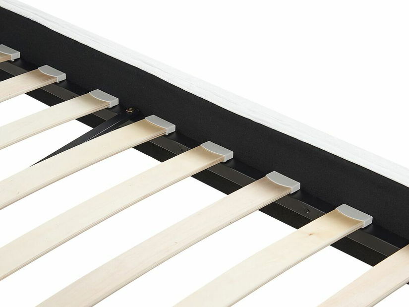 Bračni krevet 160 cm FUTTI (s podnicom) (bijela)