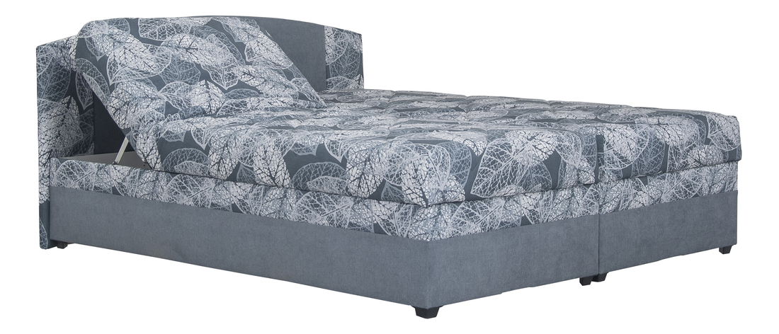 Manželská posteľ 180 cm Blanár Kappa (sivá) (s roštami a matracmi Alena)