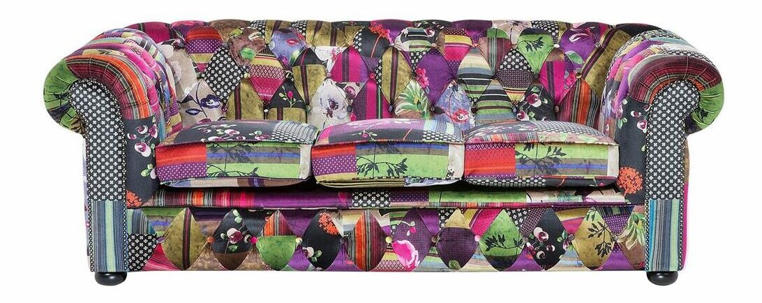 Pohovka trojsedačka Chichester (fuchsiová)