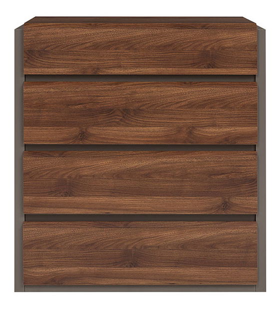 Komoda BRW Author KOM4S/10/9 (Láva + Orech Columbia)