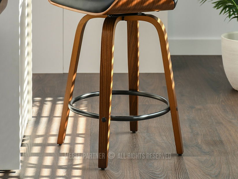 Stolička Sorien H (čierna + orech)