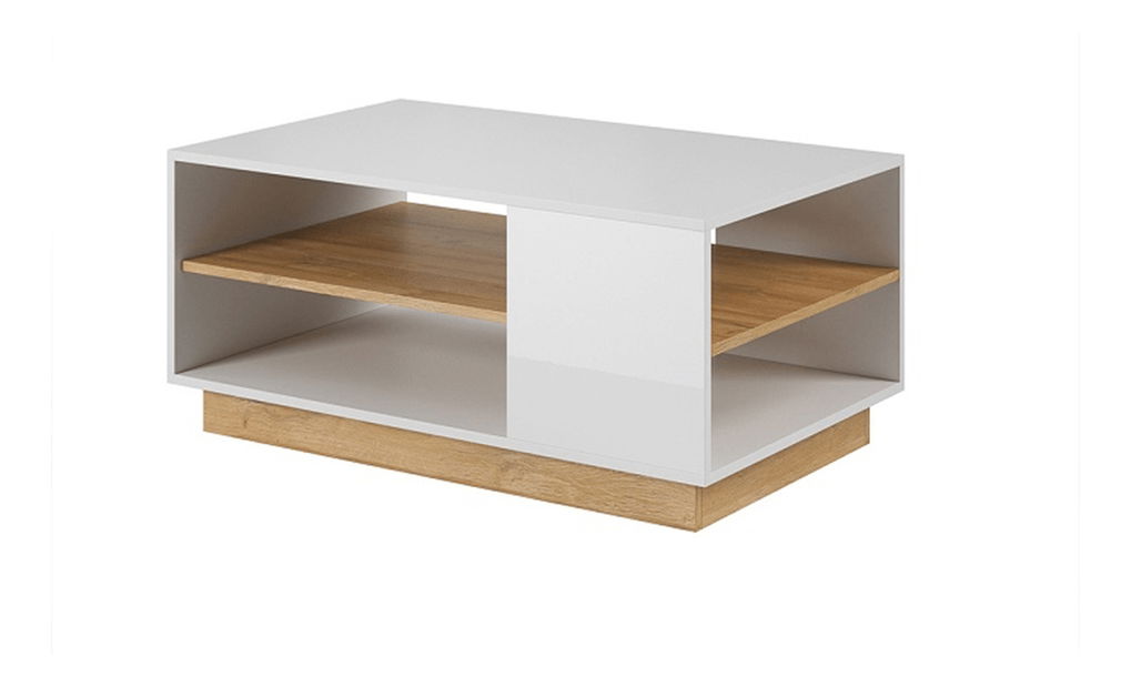 Masă de cafea Cethos (alb + stejar grandson)