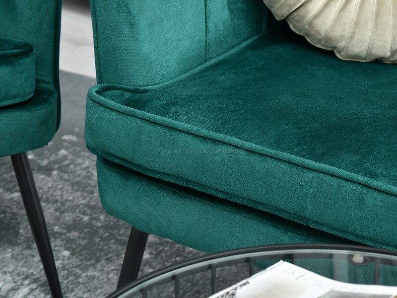 Sofa Etimee S (zelena + crna)