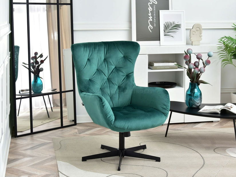 Fotoliu Aaron (verde + negru)