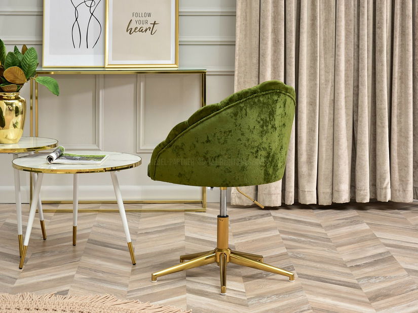 Fotoliu relax Leezare (verde + auriu)