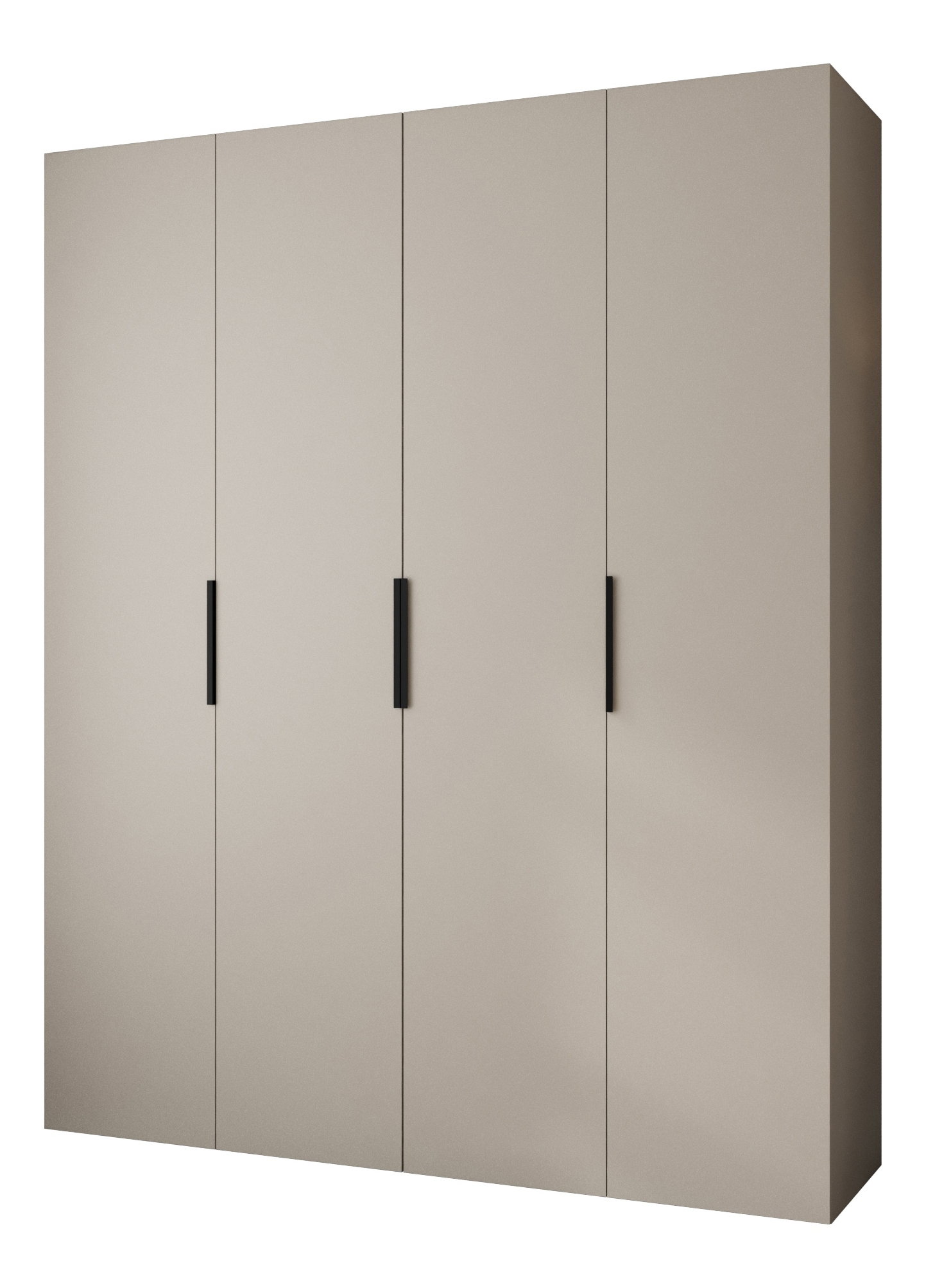 Šatníková skriňa 200 cm Carmela 50-4 (kašmír + čierna)