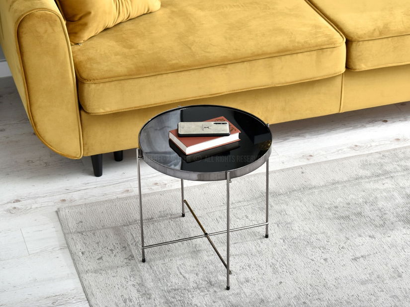 Stolić za kavu Ibbia S (crna + krom)