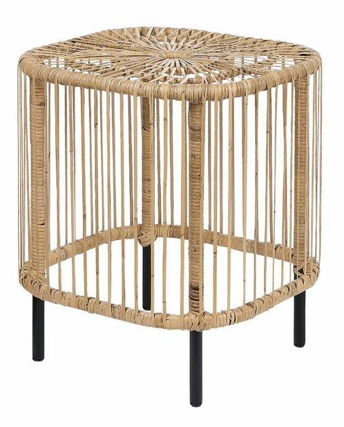 Set 2 ks záhradných konferenčných stolíkov Cordelia (prírodná)