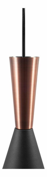 Závesná lampa Tagum (čierna a medená)