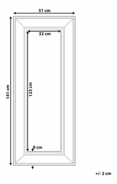 Oglindă de perete Alexandre (auriu)