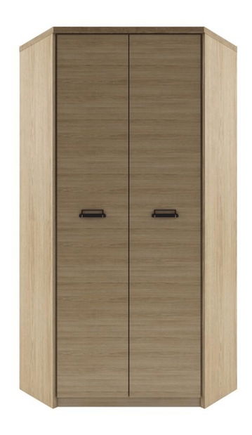 Kutni ormar za garderobu Mirach 2D 