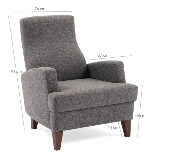 Fotoliu relax Kaus (gri închis)