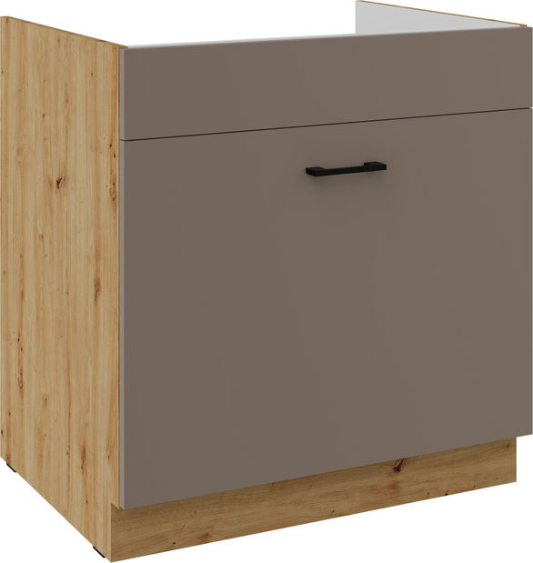 Donji kuhinjski ormarić ispod sudopera Barb 80 ZL 1S BB (hrast artisan)