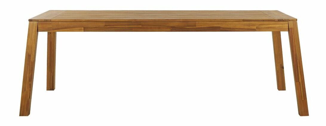 Set mobilier grădină LIVIGNO (lemn deschis) (cu scaune și bancă) (pentru 6 persoane)